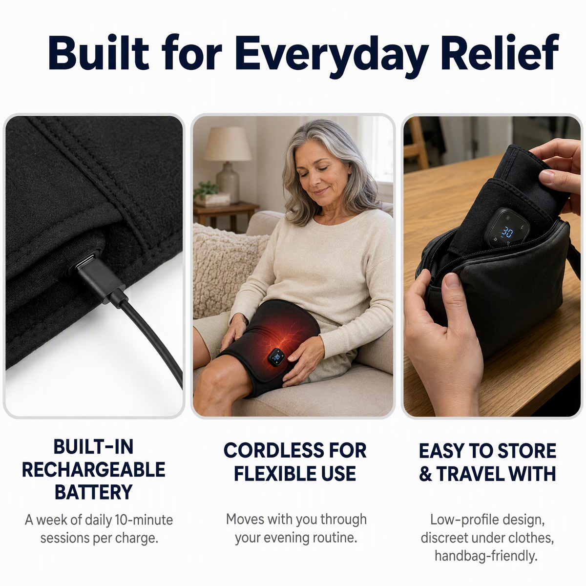 The RainMaker Wrap — Triple-Action Red Light Therapy for Menopause Joint Pain