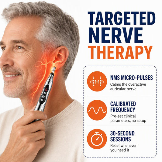 AuriCalm™ — Clinical-Grade Nerve Stimulation Device for Tinnitus Relief