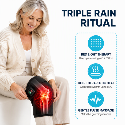 The RainMaker Wrap — Triple-Action Red Light Therapy for Menopause Joint Pain