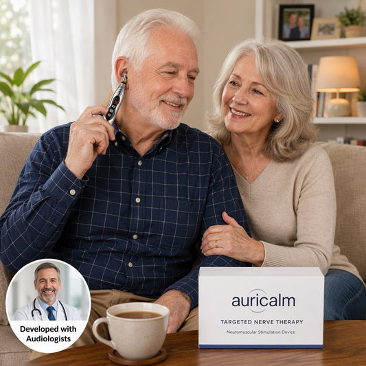 AuriCalm™ — Clinical-Grade Nerve Stimulation Device for Tinnitus Relief